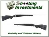 Weatherby Mark V Stainless 340 Wthy Mag 26in - 1 of 4