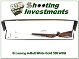Browning A-Bolt White Gold Medallion 300 WSM ANIB! - 1 of 4