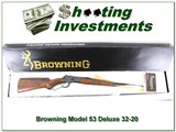 Browning Model 53 Deluxe 32-20 XX Wood NIB! - 1 of 4