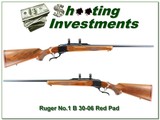 Ruger No.1 B Red Pad, Pre-Warning unfired 30-06! - 1 of 4