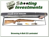 Browning A-Bolt 22LR RARE Laminated ANIB! - 1 of 4