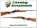 Ruger No.1 B Red Pad, Pre-Warning unfired 243! - 1 of 4