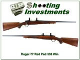 Ruger 77 Red Pad Tang Safety 338 Win Mag Exc Cond! - 1 of 4