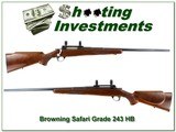 Browning Safari Grade Belgium 243 Heavy Barrel! - 1 of 4