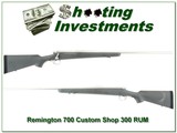 Remington 700 Custom Shop Stainless 300 RUM! - 1 of 4