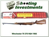 Winchester Model 70 1965 375 H&H unfied in box! - 1 of 4