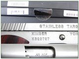 KIMBER 1911 Stainless Rare 6in Longslide 45 ACP ANIB! - 4 of 4