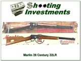 Marlin 39 Century 100-year JM Marked pre-safety 22 in box! - 1 of 4