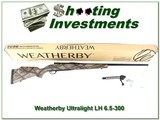 Weatherby LH Mark V Ultra-Light 6.5-300 factory new! - 1 of 4