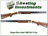 Ruger Red Label 12 Ga 28in 1984 Ducks Unlimited hand engraved! - 1 of 4