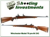 Winchester Model 70 1954 pre-64 Featherweight 243 Win - 1 of 4