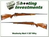 Weatherby Mark V Deluxe 257 Wthy as new - 1 of 4