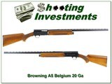 Browning A5 20 Gauge 68 Belgium Blond VR - 1 of 4
