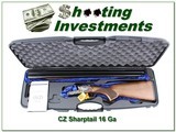 CZ Sharp Tail 16 Ga SxS Color Case 28in NIC - 1 of 4