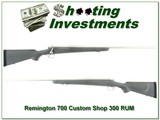 Remington 700 Custom Shop Stainless 300 RUM - 1 of 4