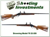 Browning Model 78 Custom Stock 22-250 26in Octagonal - 1 of 4