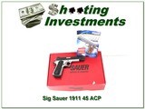 Sig Sauer 1911 45 ACP, 5" Two Tone unfired in case! - 1 of 4