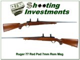 Ruger 77 Red Pad Tang safety 7mm Rem Mag - 1 of 4