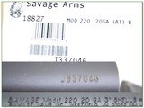 Savage 220 Youth Slug Gun 20 Ga 22In in box - 4 of 4