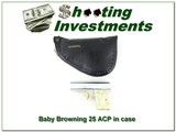 25 Auto Baby Browning .25 Nickel 67 Belgium in Pouch - 1 of 4
