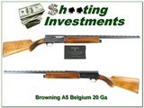 Browning A5 65 Belgium 20 Gauge 26in VR IC Honey Blond - 1 of 4