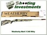 Weatherby Mark V Arroyo RC (Range Certified) 240 Wthy NIB - 1 of 4