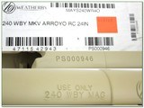 Weatherby Mark V Arroyo RC (Range Certified) 240 Wthy NIB - 4 of 4