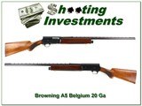 Browning A5 20 Gauge 60 Belgium Vent Rib - 1 of 4