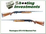 Remington 870 Wingmaster Matched Pair 410 and 28 Gauge - 1 of 8