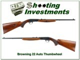 Browning 22 Auto 1958 Belgium Thumbwheel! - 1 of 4