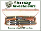 Browning A5 Light 12 61 Belgium 2 barrel set collector 26in, 28 M! - 1 of 4