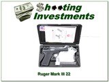 RUGER MK III 22/45 4in Target Bull barrel NIC - 1 of 4