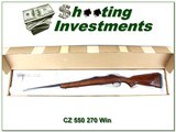 CZ 550 American 270 Win XX Wood in box - 1 of 4