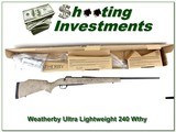 Weatherby Mark V Ultralight 240 factory new! - 1 of 4