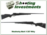 Weatherby Mark V 257 Wthy 26in Fluted Synthetic near new - 1 of 4