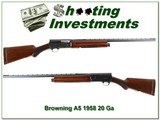 Browning A5 RARE 1958 Belgium 20 Ga 26in IC VR! - 1 of 4