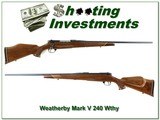 Weatherby Mark V Deluxe 240 9-lug Exc Cond! - 1 of 4