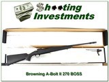 Browning A-Bolt II Stalker BOSS 270 ANIB - 1 of 4