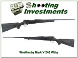 Weatherby Mark V Synthetic 9-Lug 240 Wthy Mag! - 1 of 4