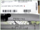 Weatherby Mark V 240 Altitude Ultra Lightweight NIB! - 4 of 4