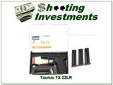 Taurus TX22 22LR as new in box 5 magazines! - 1 of 4
