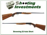Browning 22 Auto 22 SHORT Thumbwheel 1960 Belgium - 1 of 4