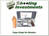 RUGER New Model Single Six BISLEY Stainless 22 LR NIB extras! - 1 of 4