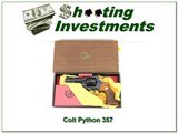 Colt Python 357 made in 1979 like new in box 4in blued! - 1 of 4