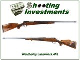 Weatherby Lazermark 5 Panel 416 NIB RAREST OF ALL! - 1 of 4