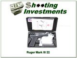 RUGER MK III 22/45 4in Target Bull barrel NIC - 1 of 4