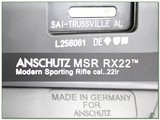 Anshutz MSR RX22 .22LR Semi auto Rifle new unfired - 4 of 4