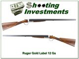 Ruger Gold Label SxS 12 Ga RARE near new! - 1 of 4