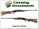 Ruger No.1 Red Pad RARE 26in Sporter in 218 BEE! - 1 of 4