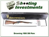 Browning 1885 Low Wall RARE 260 Rem in BOX! - 1 of 4